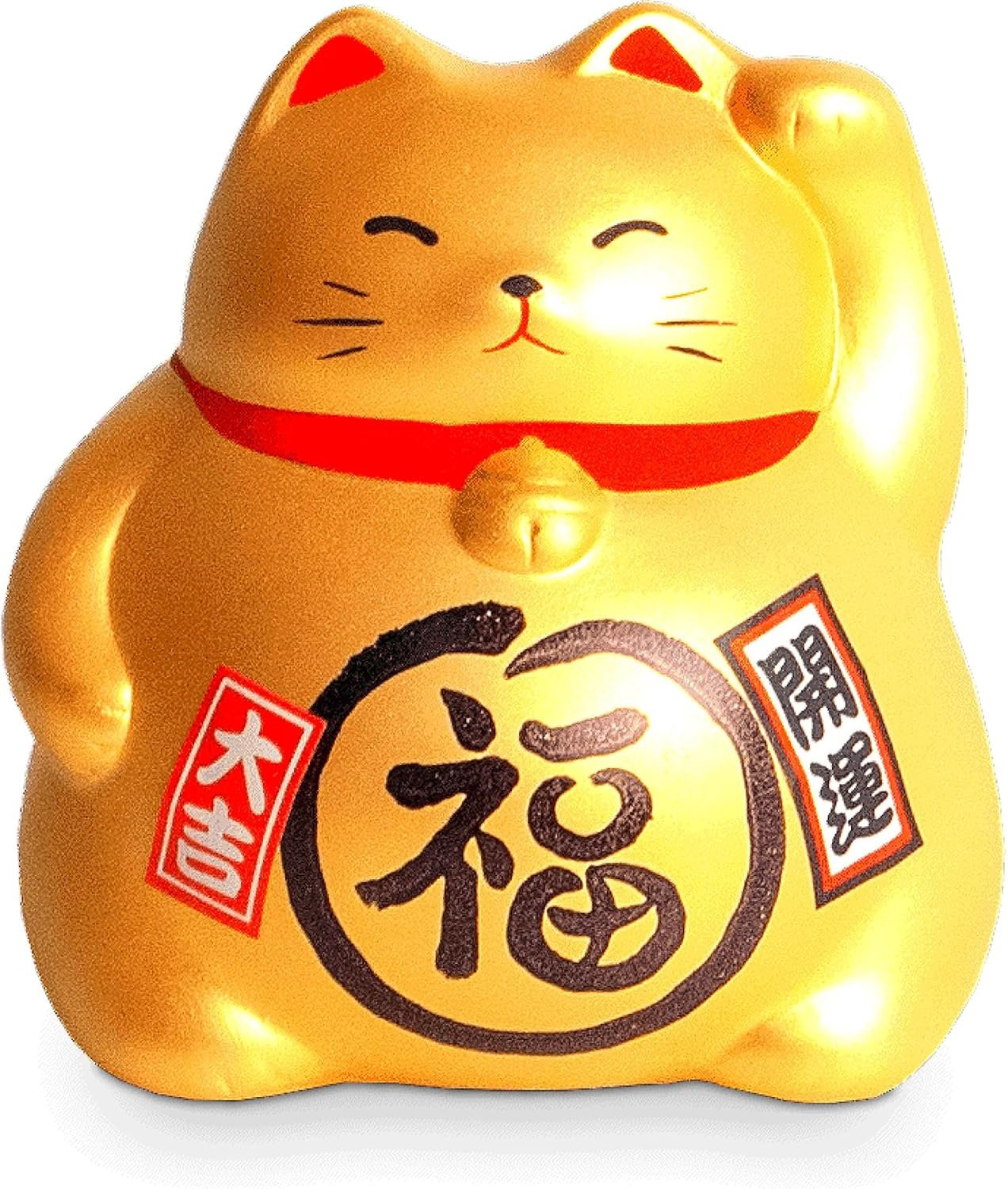 ShopVlot Lucky Cat Spaarvarken - Goud - XXL