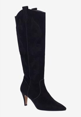 Women's Siera Cowboy Boot by J. Renee in Black (Size 7 M)