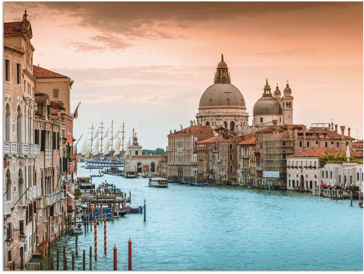 Wandbild ARTLAND Venedig Canal Grande I , braun (farbe bild(er): braun), B:120cm H:90cm, Bilder, Wandbild, als Alubild, Leinwandbild in verschied. Grössen