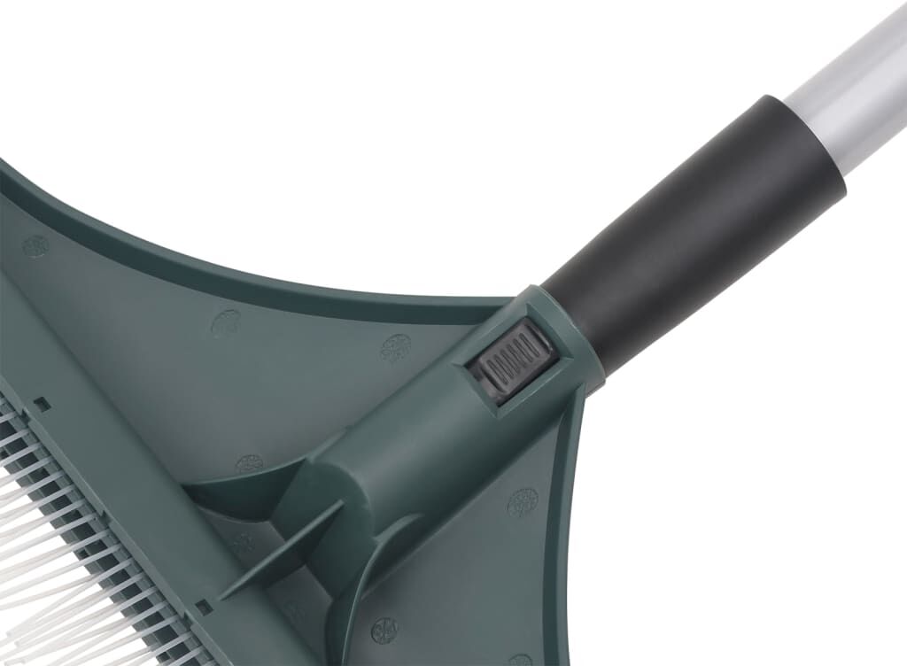 vidaXL Râteau à gazon artificiel vert foncé 131 cm PP