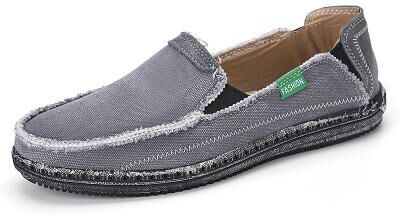 LightInthebox Men's Blue Denim Loafers with Frayed Edge Design Slip-On Lightweight Casual Shoes for Weekend Outings Summer Strolls and Daily Comfort