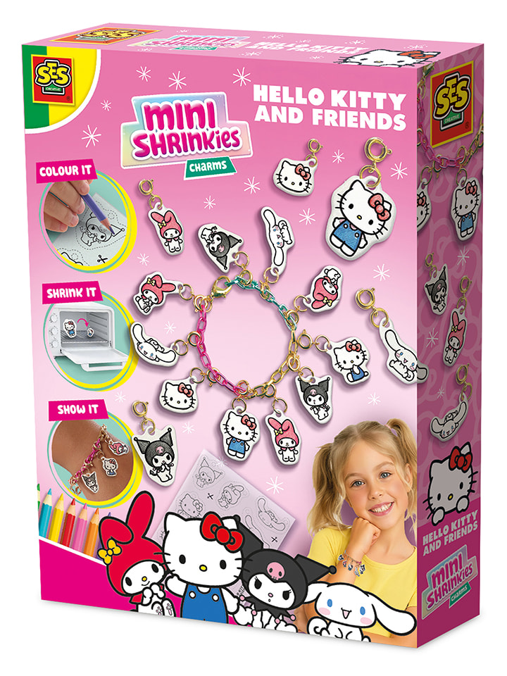 SES Bastelset "Hello Kitty and Friends - Mini Shrinkies Charms" - ab 5 Jahren - onesize