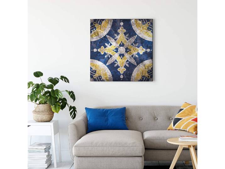 Impression sur toile Mosaic Polyester PVC / Épicéa Bleu 50 x 50cm