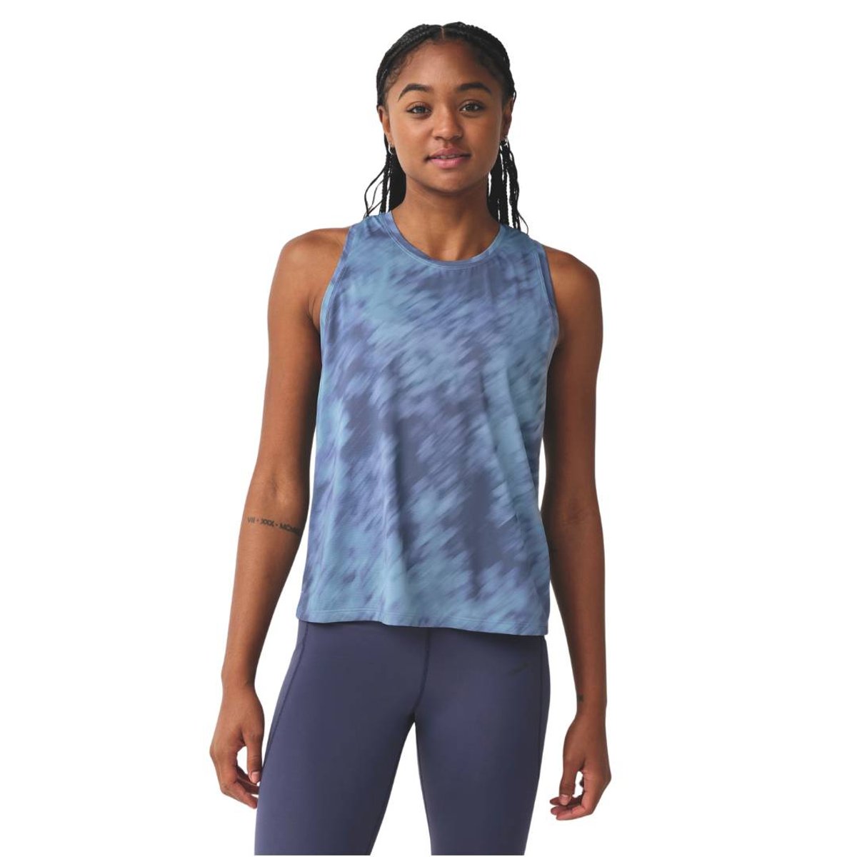 Regata Brooks Dash Sem Mangas Azul Feminina, Tamanho M Mulher