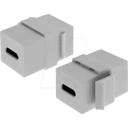 TTL 151780 - Keystone Adapter USB C Buchse - USB C Buchse weiß