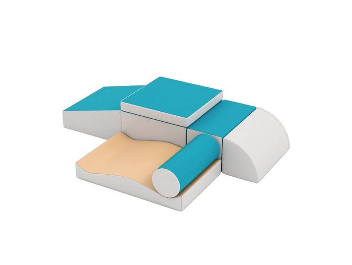 COSTWAY Spielbausteine, (7 St), Kletterspielzeuge, Schaumstoff-Kletterset