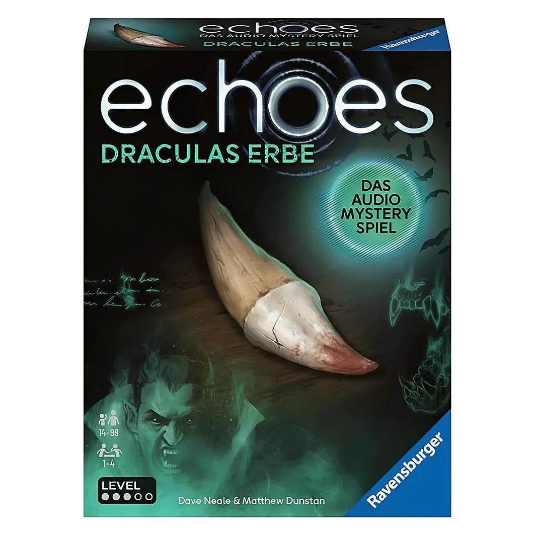 Ravensburger 22360 echoes Draculas Erbe - Audio Mystery Spiel ab 14 Jahren, Erlebnis- (Deutsch, 1 - 4 Spieler) (22360)