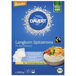 Davert Langkorn Spitzenreis im Kochbeutel demeter 500g