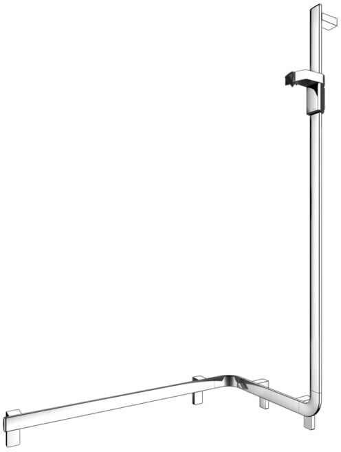 Keuco AXESS barre de douche chromée, 850 mm, avec barre de douche, droite (35008018601)