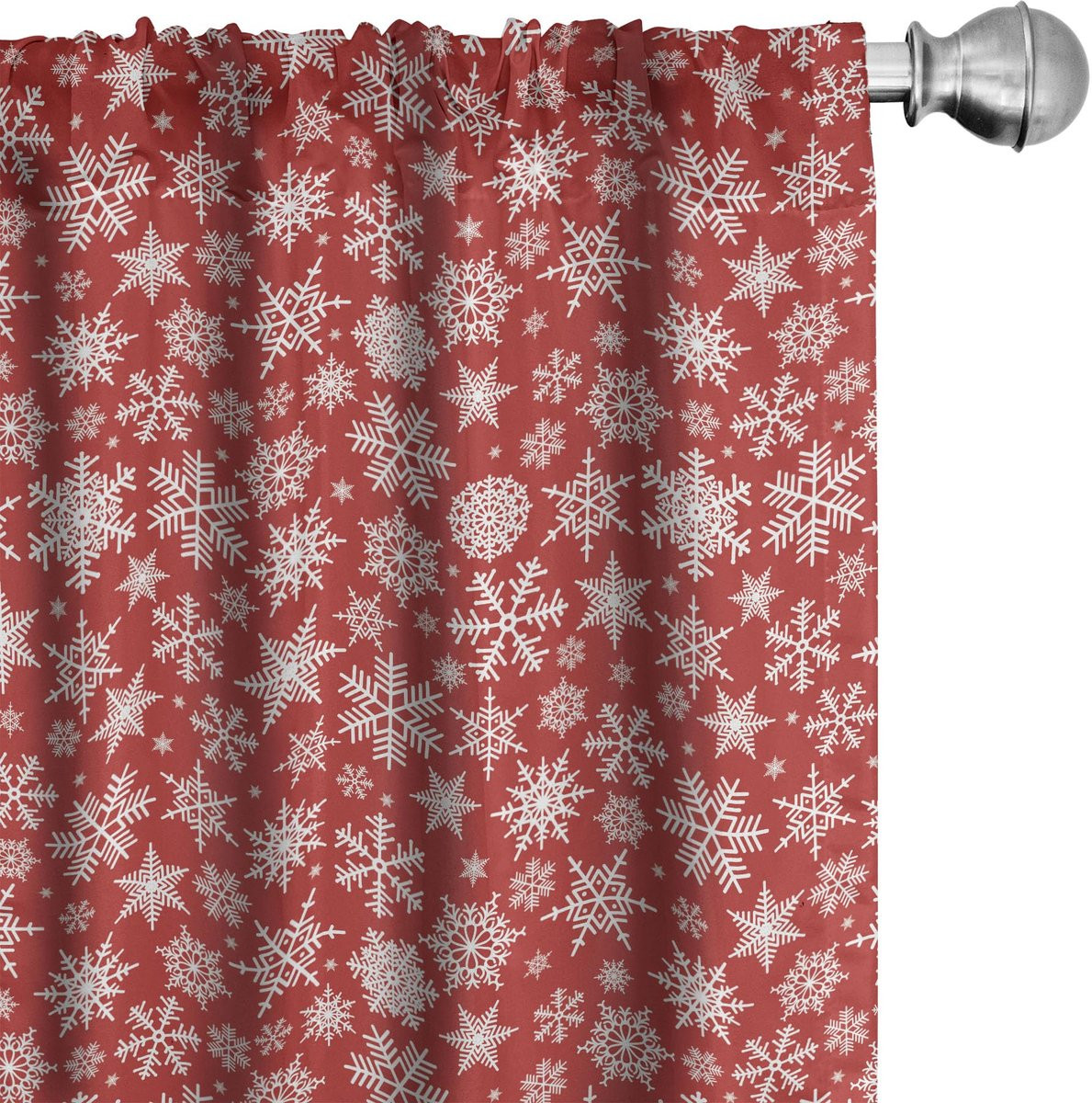 ABAKUHAUS Set van 2 gordijnpanelen van microvezel, halfdonker, 75 x 175 cm