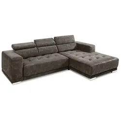 SOMETA Ecksofa Cocoon Stoff Braun