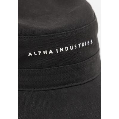 Trucker Cap ALPHA INDUSTRIES "Tank Cotton Cap", Herren, Gr. onesize, schwarz, Baumwolle, Caps