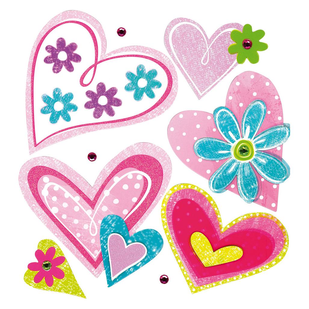 Legler OHG Dekosticker "Herzen" (11426)