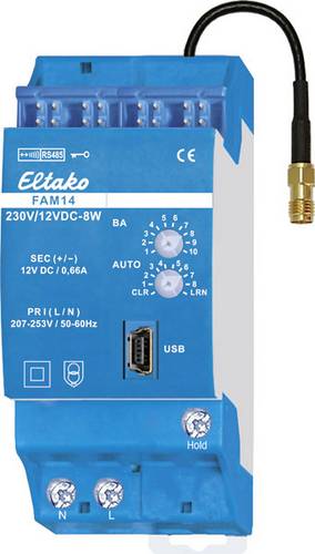 FAM14 Eltako Funk Antennenmodul Hutschiene Reichweite max. (im Freifeld) 30 m