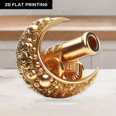 Inspired Finds Ramadan Moon Acrylic Desktop Decor Light Catcher Floral Star Lantern Design lunar Cannon