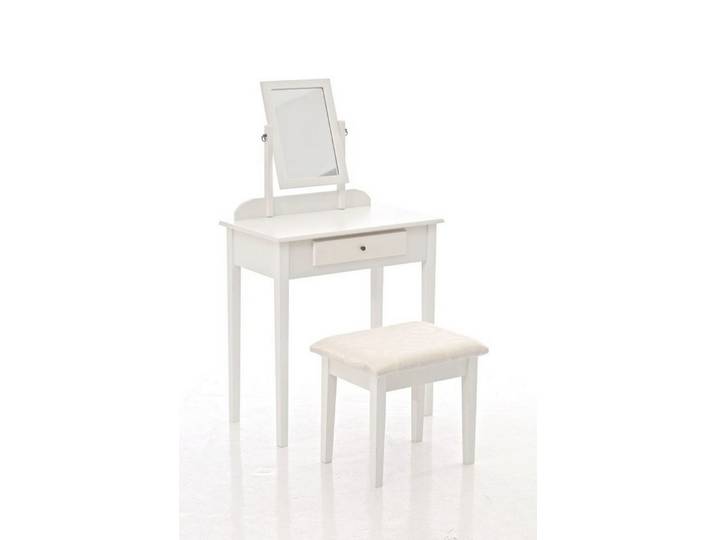 furnicato Schminktisch DIANA 72x41x76 cm weiß (1-St)