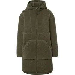 Tchibo - Oversized Teddy-Mantel - Damen - Gr. XS - khaki