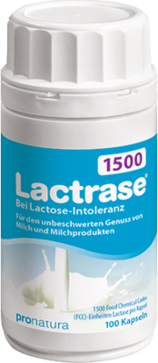 Pro Natura Gesellschaft für gesunde Ernährung mbH LACTRASE 1.500 FCC Kapseln 20 g 09175787