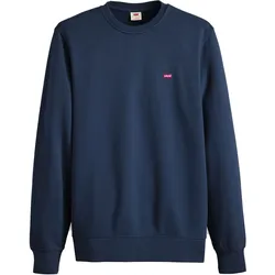 Levi's Herren Sweatshirt - The Original Housemark Crew, Rundhals, Baumwolle Blau / S