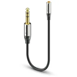 Sonero 6,3mm auf 3,5mm Audio Adapter Kabel 0,25m