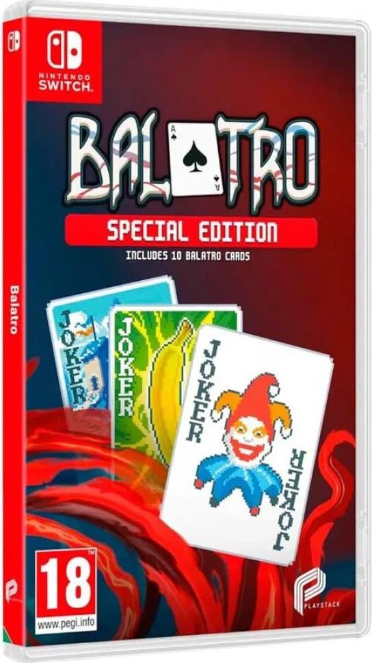 Nintendo Switch Balatro Special Edition Game Transparant