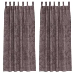 vidaXL Samtvorhänge mit Vorhängen 2 pcs Braun 260 x 140 cm Samt