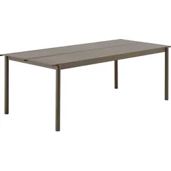 Linear Tisch 220 x 90 cm, taupe