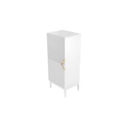 Highboard   ¦ weiß ¦ Maße (cm): B: 50,5 H: 120,5