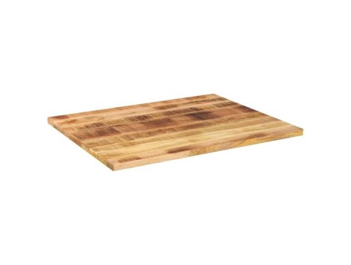 Tischplatte für Couchtisch Mangoholz 90x80x2,5 cm Rechteckig Rohes Finish, Anti-Lock, leicht zu reinigen, universelle Montage, solide Konstruktion