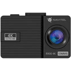 Navitel Video Recorder R900 4k Dvr (Akku, Beschleunigungssensor, Eingebautes Display, Eingebautes Mikrofon), Dashcam, Schwarz