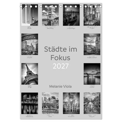 Städte im Fokus (Tischkalender 2027 DIN A5 hoch), CALVENDO Monatskalender