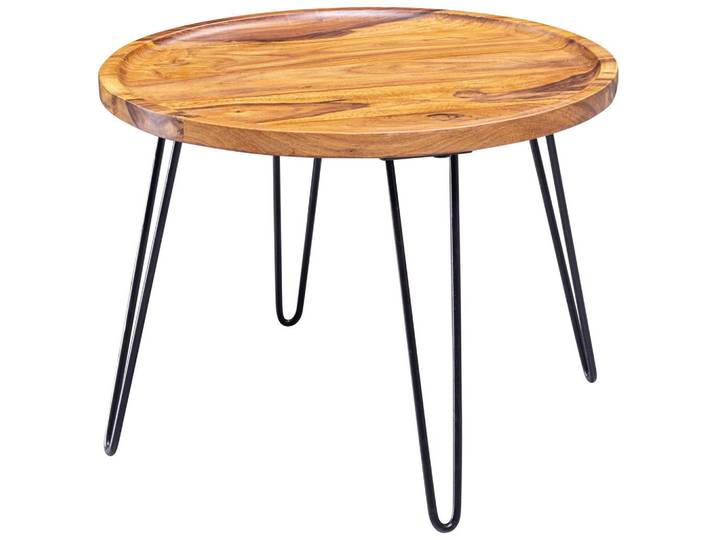 Couchtisch Holz mit massiver Tischplatte, Sheesham
