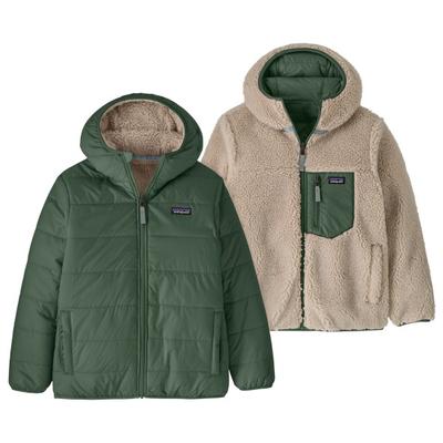 Patagonia - Boy's Reversible Ready Freddy Hoody - Winterjacke Gr XS oliv