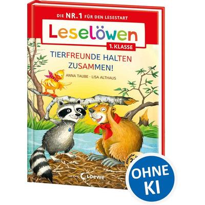 Leselöwen 1. Klasse - Tierfreunde halten zusammen!, Gebundene Ausgabe von Anna Taube, Loewe, 978-3-7855-8700-3
