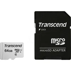 TS64GUSD300S-A - MicroSDXC-Speicherkarte 64GB, Transcend 300S-A, Class 10