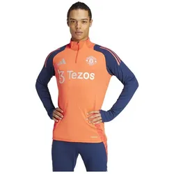 Adidas, Herren, Sportshirt, Manchester United Trainingsoberteil (L), Orange, L