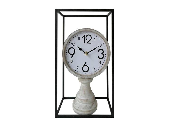Mobili Rebecca Wanduhr Braun 11/21/36 cm, Metall, 11x36x21 cm, Dekoration, Uhren, Wanduhren
