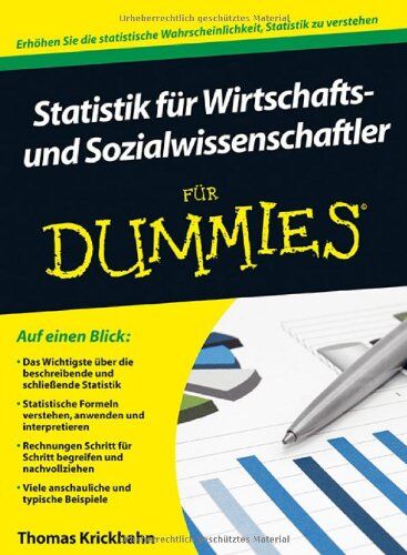 Thomas Krickhahn - Statistik für Wirtschafts- und Sozialwissenschaftler für Dummies (Fur Dummies) - Preis vom 18.10.2026 15:28:09 h