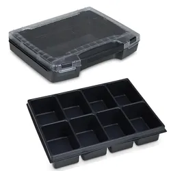 Sortimo Sortiments Kleinteile Koffer i-Boxx 72 schwarz mit 8 Fach Kleinteileinlage