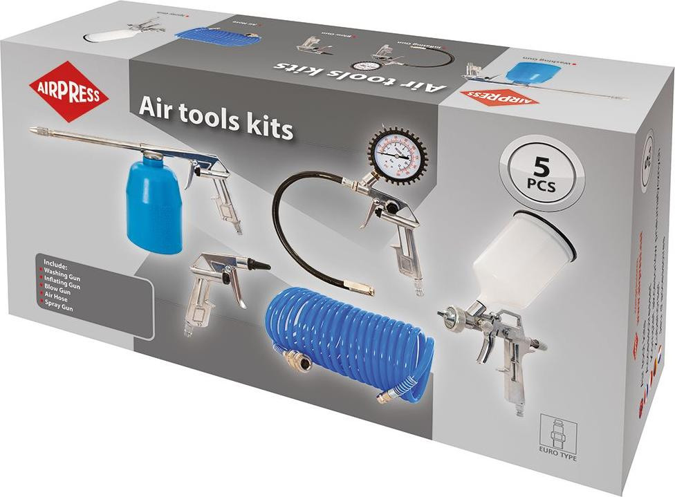 Airpress Set van 6 praktische accessoires voor het spuiten van verf en olie - AP 45893
