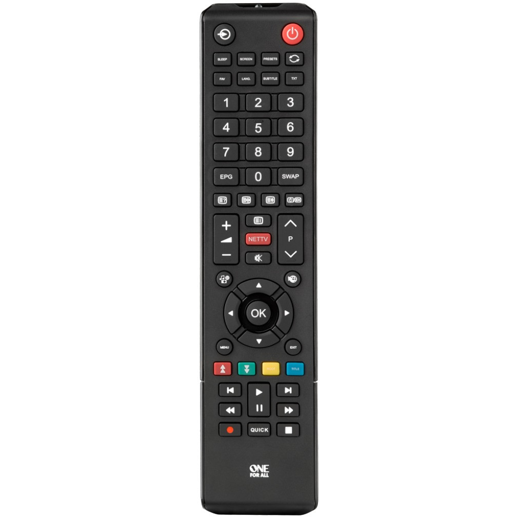 OneForAll URC1919 vervangende afstandsbediening voor Toshiba, zwart