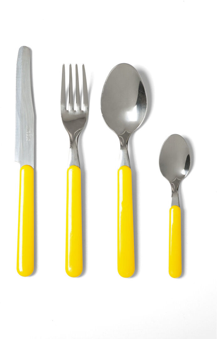 Excelsa Passione Colore Fashion 24-Piece Cutlery Set Yellow 24