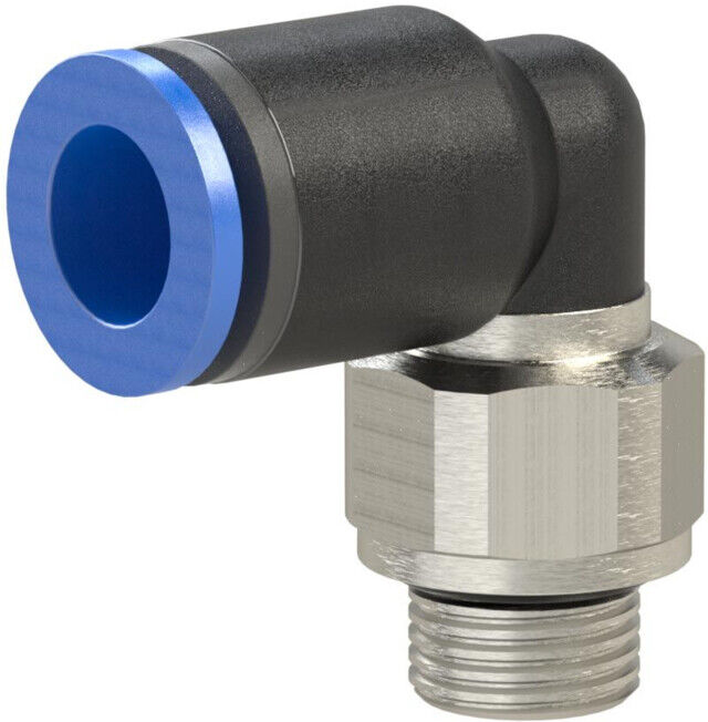RIEGLER Raccord enfichable Raccord enfichable série L bleu orientable G 1/4 diamètre extérieur 10mm (125.014-10)