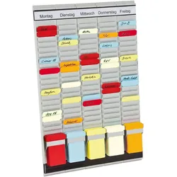 Franken T-Karten Planer Universalplaner 31,5x49cm 5 Träger grau