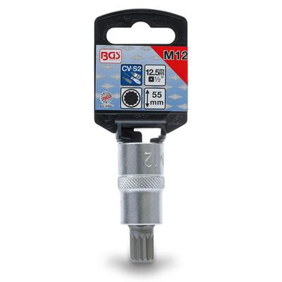 Bgs Bit-Einsatz Innenvielzahn (für XZN) M12 Antrieb 12,5mm (1/2) [Hersteller-Nr. 4354]