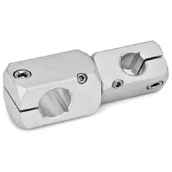 Verdrehbare Kreuz-Klemmhalter, Aluminium (475-B10-B10-MT)