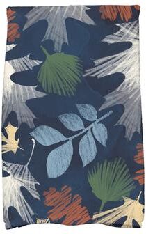 E by Design 18 x 30-inch, Watercolor Leaves, Floral Print Kitchen Towel