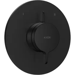 hansgrohe AXOR One Mischer Unterputzmodell für 2 Verbraucher, 48415670, Farbe: Mattschwarz