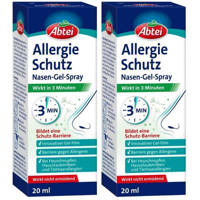 Abtei Allergie Schutz Nasen-Gel-Spray 2x 2x20 ml Spray