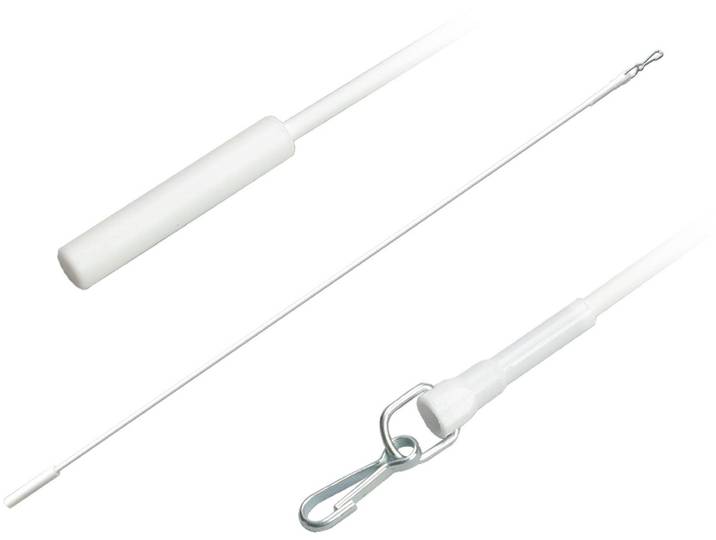 Schleuderstab LIEDECO Gr. 2, weiss (weiß), L:100cm, Schleuderstäbe, Schleuderstab, für Seitenschals, Gardinen